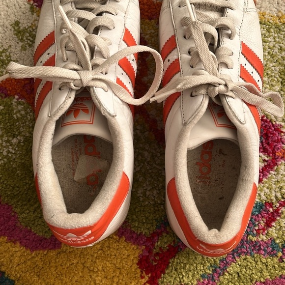 ADIDAS ORIGINAL SUPERSTARS SHOES SIZE 8.5 MENS VINTAGE - Picture 4 of 7